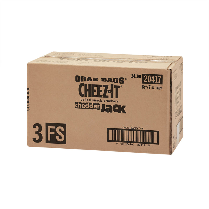 Cheez-It Grab Bag Reclosable Cheddar Jack Crackers-7 oz.-6/Case