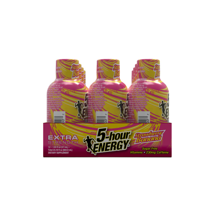 5-Hour Energy Strawberry Banana Extra Strength-1.93 fl oz.s-12/Box-18/Case