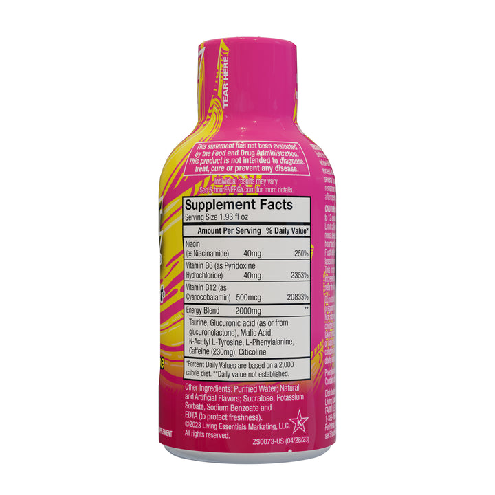 5-Hour Energy Strawberry Banana Extra Strength-1.93 fl oz.s-12/Box-18/Case