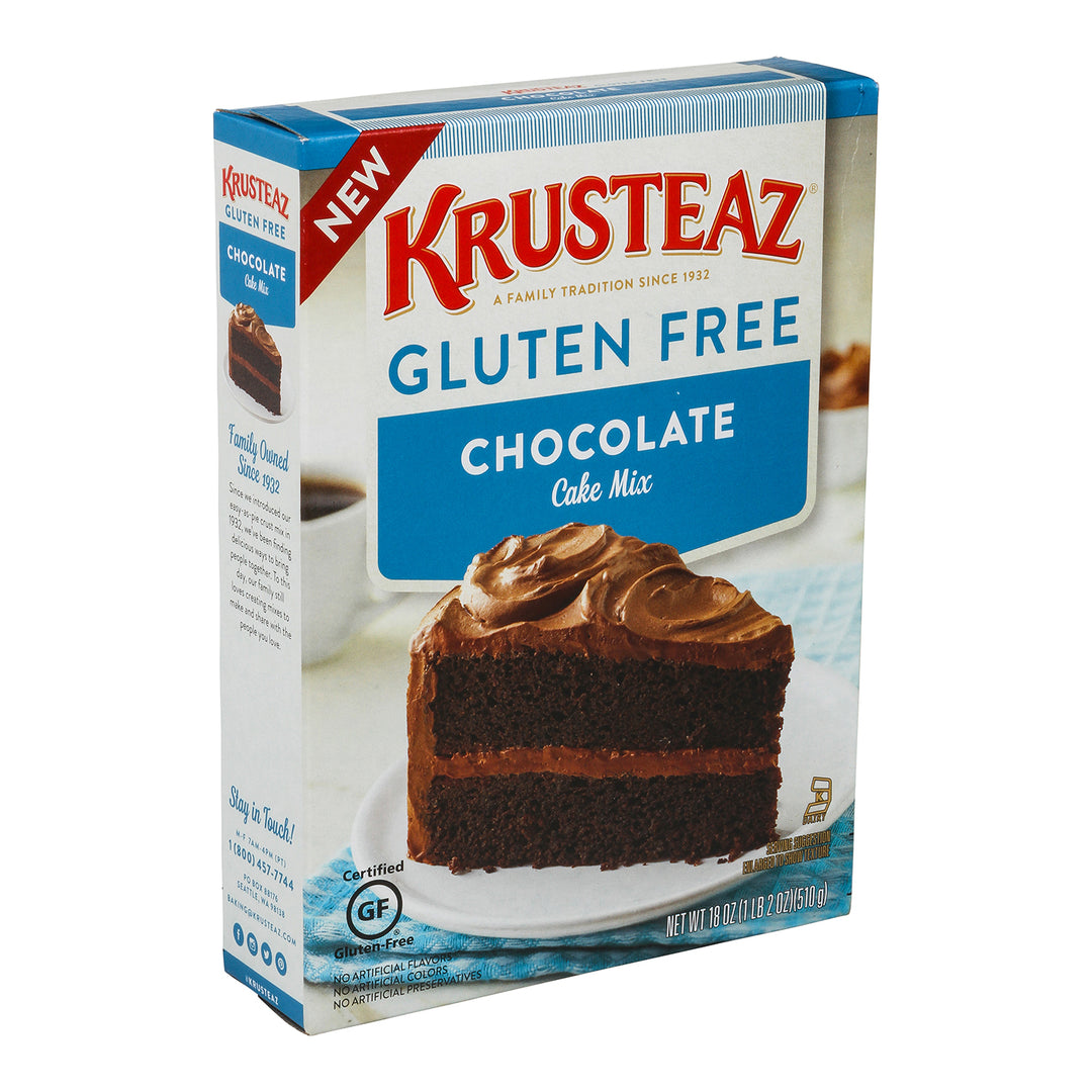 Krusteaz Gluten Free Chocolate Flavored Cake Mix-18 oz.-8/Case