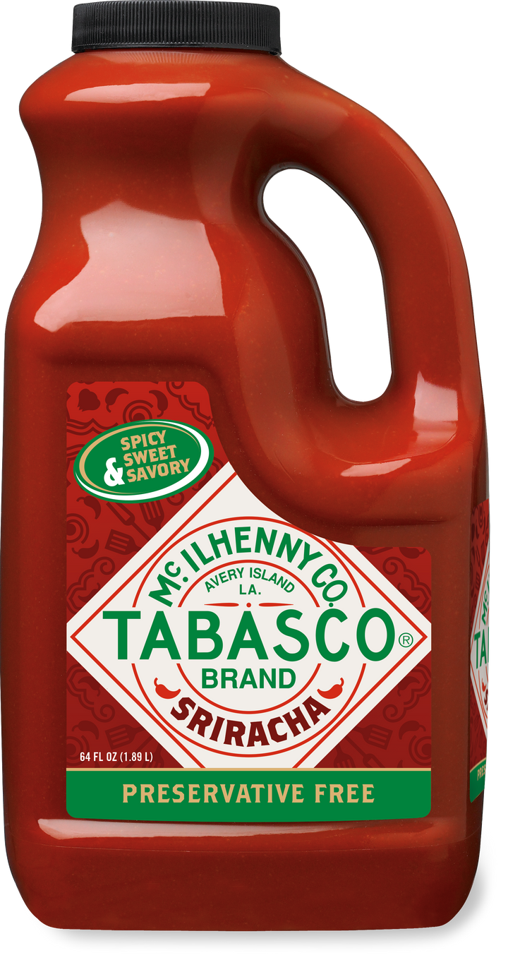 Tabasco Sriracha Sauce Hot Sauce Bulk-0.5 Gallon-2/Case