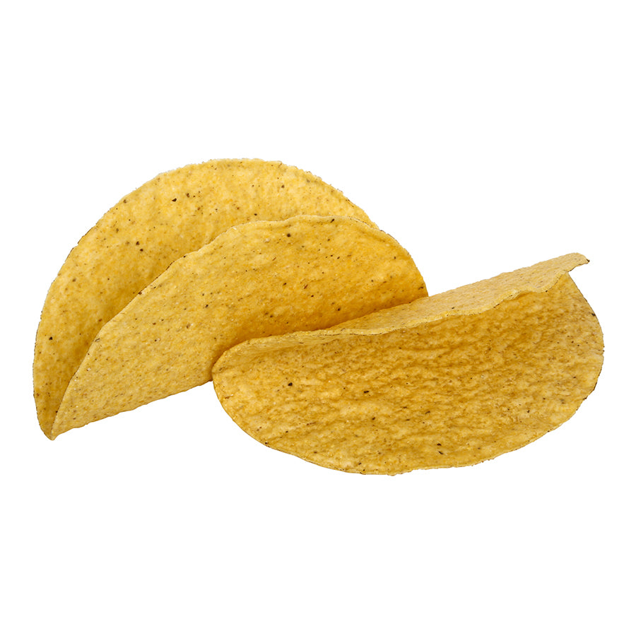 Mission Foods 6 Inch Large Yellow Taco Shells-25 Count-8/Case