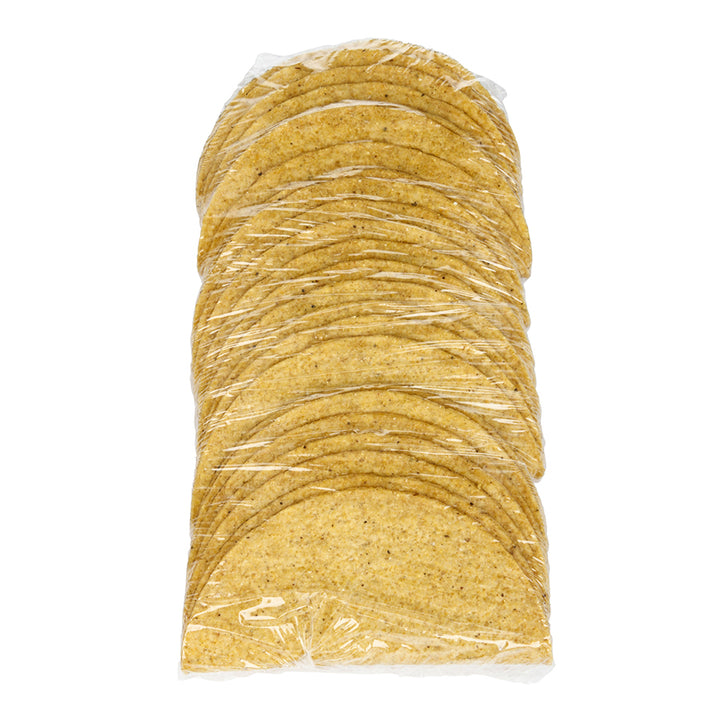Mission Foods 6 Inch Large Yellow Taco Shells-25 Count-8/Case