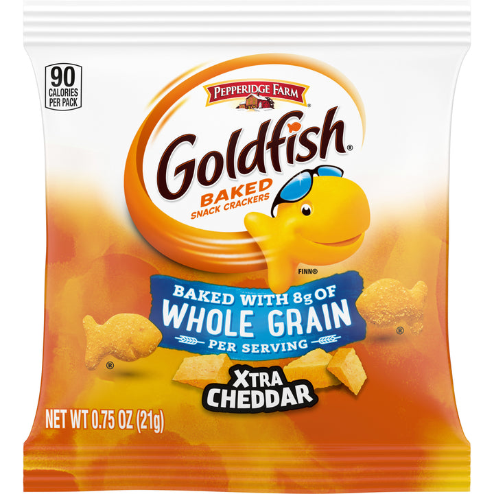 Pepperidge Farms Goldfish Xtra Cheddar Whole Grain Crackers-0.75 oz.-300/Case
