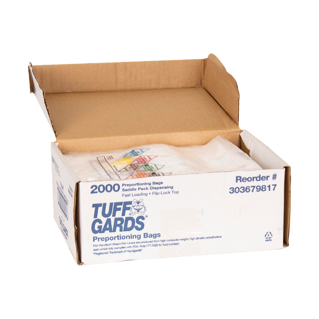 Tuffgards 6.5 Inch X 7 Inch High Density Saddle Weekly Daily Color Coded Bag-2000 Each-2000/Box-1/Case
