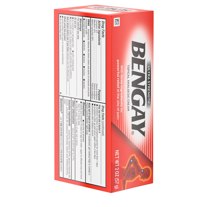Bengay Ultra Strength Cream-2 oz.-6/Box-6/Case