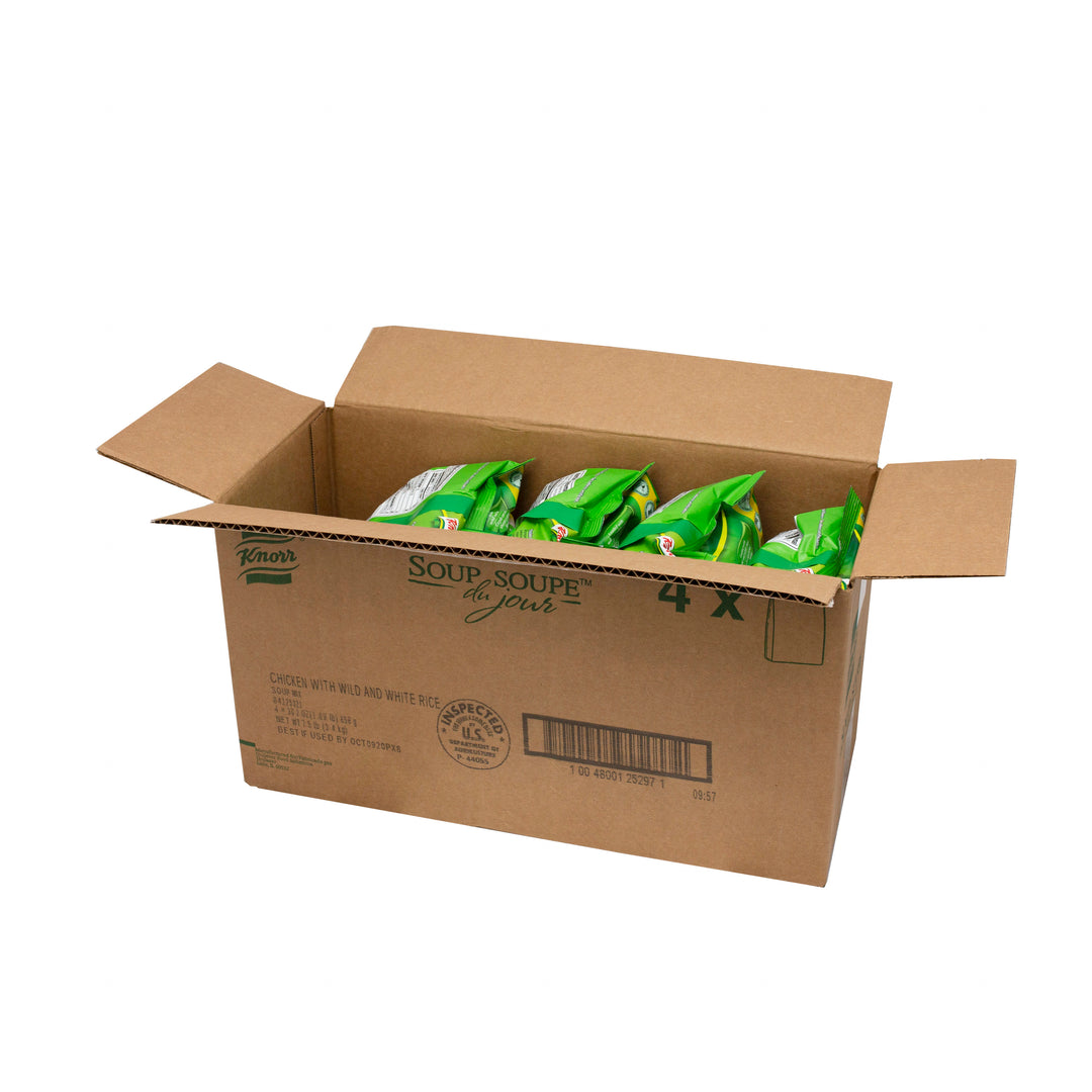 Knorr Soup Du Jour Chicken With Wild And White Rice Mix-30.2 oz.-4/Case