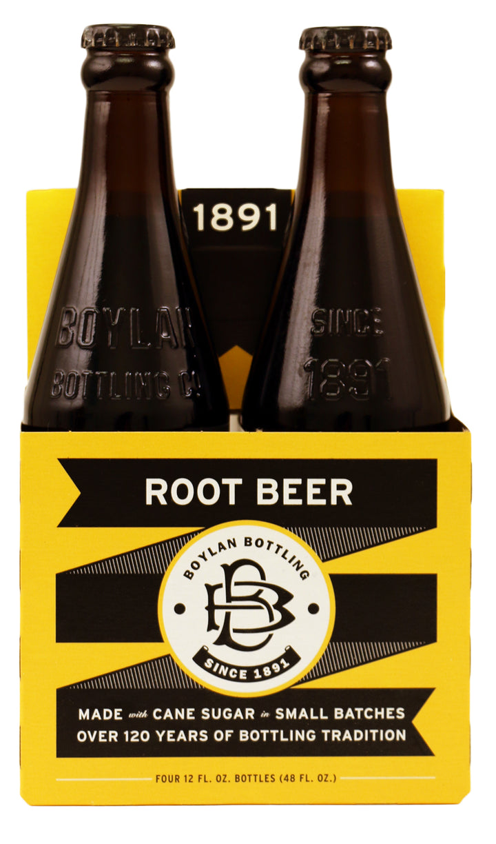 Boylan Bottling Root Beer Bottle-12 fl. oz.-4/Box-6/Case