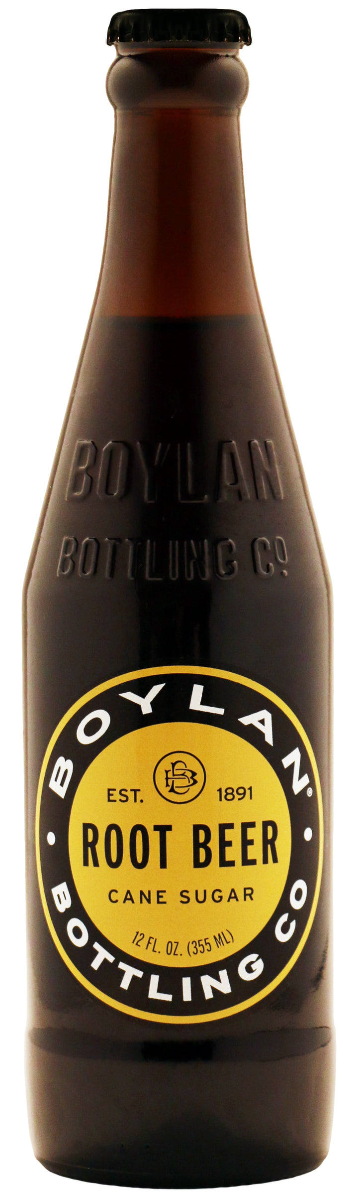 Boylan Bottling Root Beer Bottle-12 fl. oz.-4/Box-6/Case