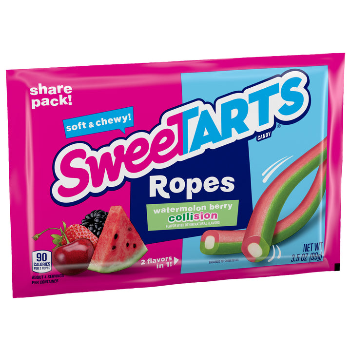 Sweetart Watermelon Berry Rope-3.5 oz.-12/Box-4/Case