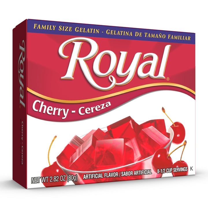 Royal Cherry Flavored Gelatin Mix-2.82 oz.-12/Case