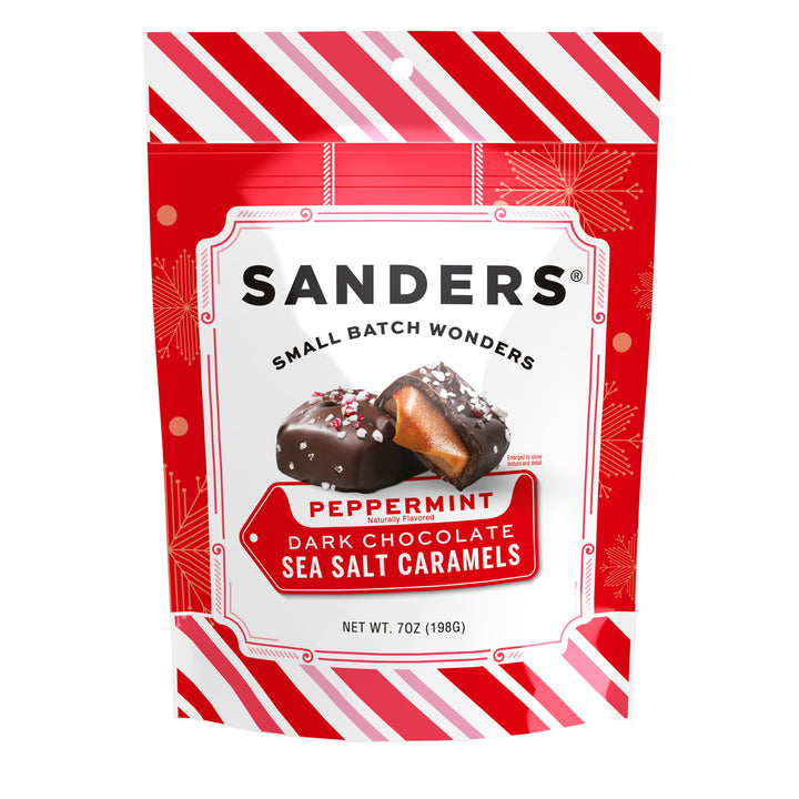 Sanders White Chocolate Peppermint Sea Salt Caramel-7 oz.-6/Case