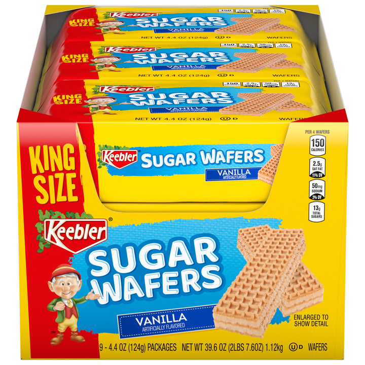 Kb Sugar Wafers Vanilla-4.4 oz.-9/Box-9/Case