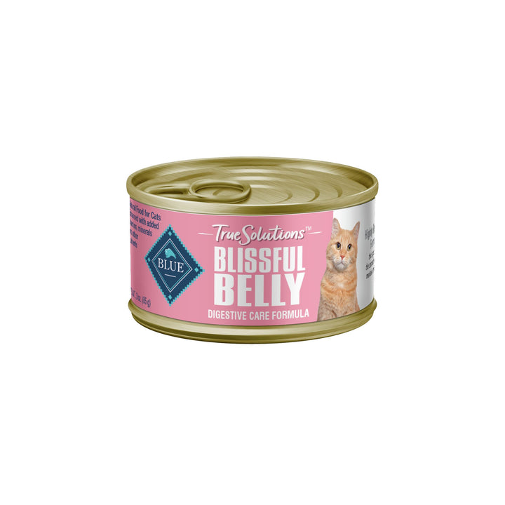 Blue Buffalo True Solutions Blissful Belly Natural Digestive Care Adult Cat Indoor Chicken Dry Food Canned-3 oz.-24/Case
