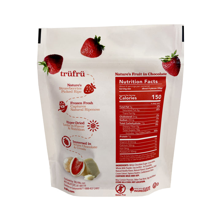 Tru Fru Hyper-Dried Grab & Share Strawberries In Creme-4.2 oz.-6/Case