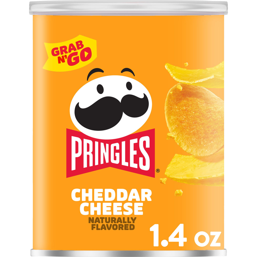 Pringles Cheddar Cheese Potato Crisp-1.4 oz.-12/Case