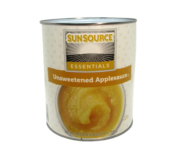 Sunsource Essentials Standard Unsweetened Applesauce-104 oz.-6/Case