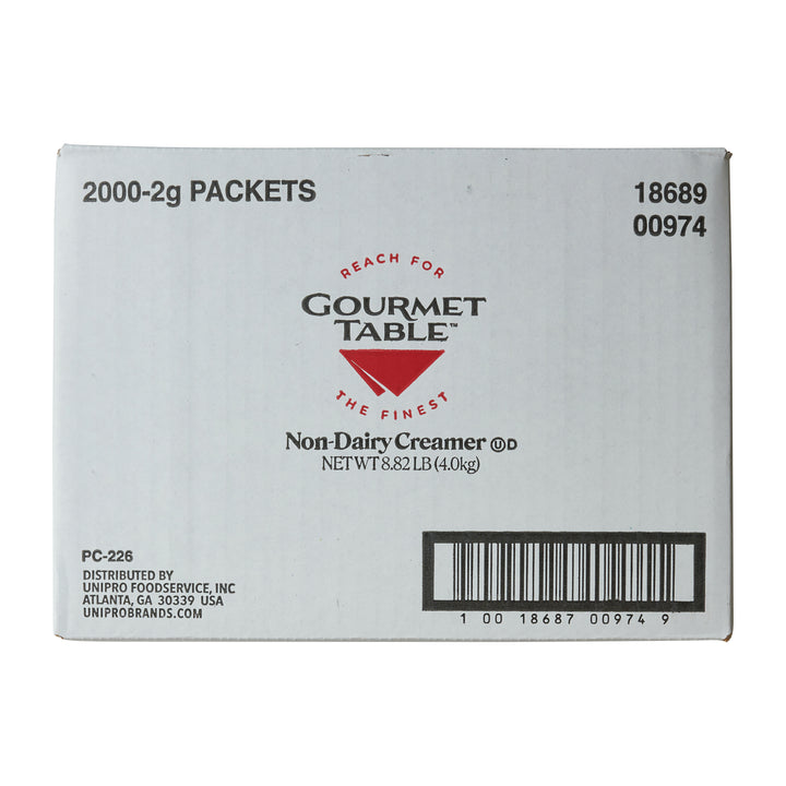Gourmet Table Non Dairy Creamer Packets-2 Gram-2000/Case