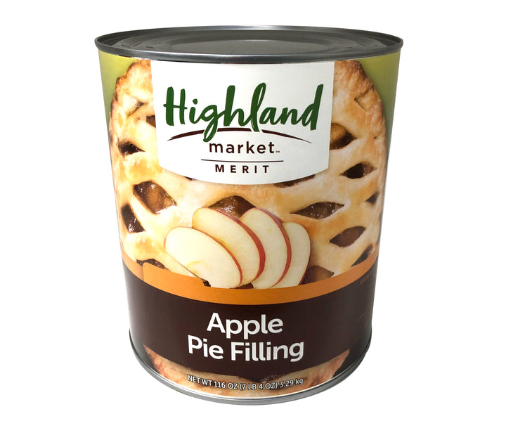 Highland Market Merit Apple Pie Filling-116 oz.-6/Case
