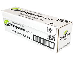 Companions Merit Standard 12 Inch X 1000 Feet Foil Roll-1 Each-1/Case