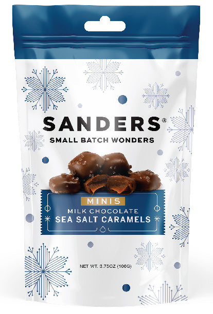Sanders Milk Chocolate Sea Salt Mini Bites-3.75 oz.-12/Case