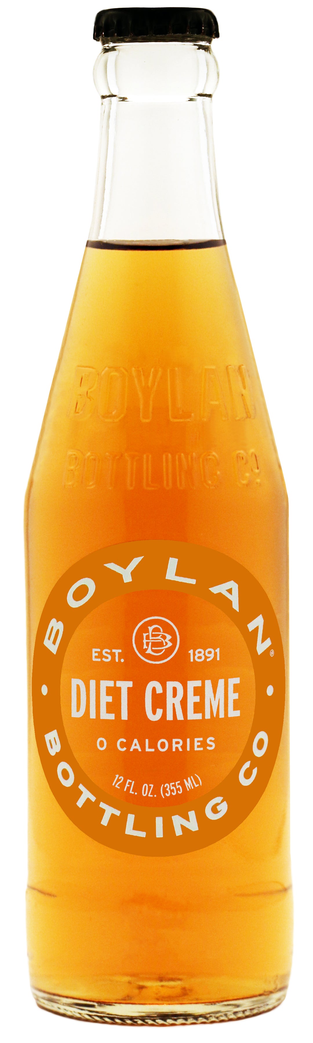 Boylan Bottling Diet Creme-12 fl. oz.-4/Box-6/Case