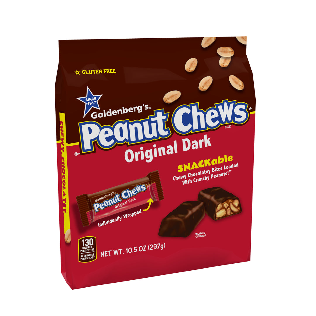 Peanut Chews Original Dark Stand Up Bag-10.5 oz.-8/Case