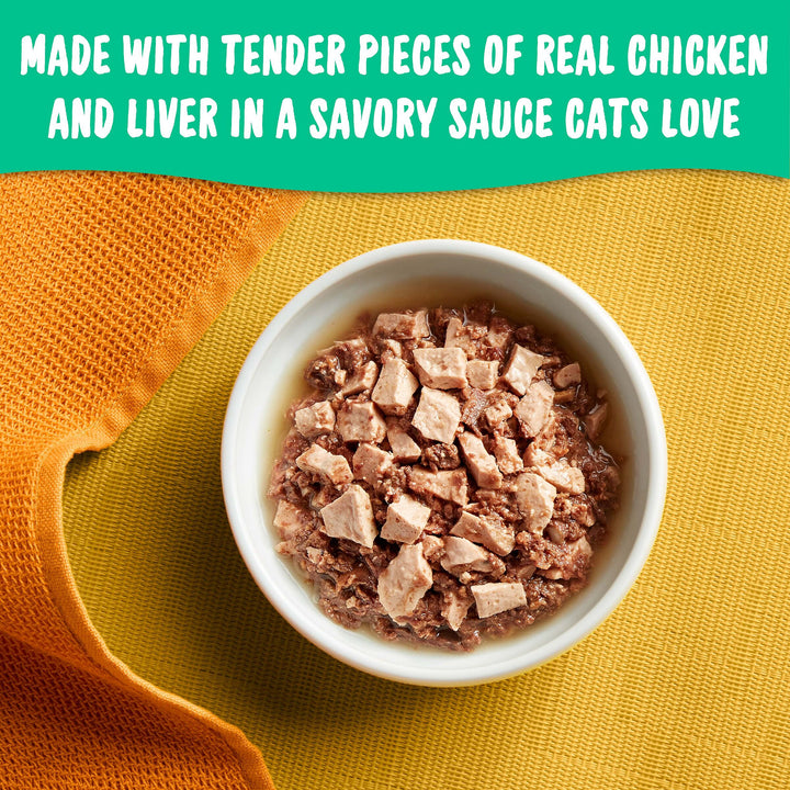 Meow Mix Tender Favorites Chicken Liver-2.75 oz.-12/Case