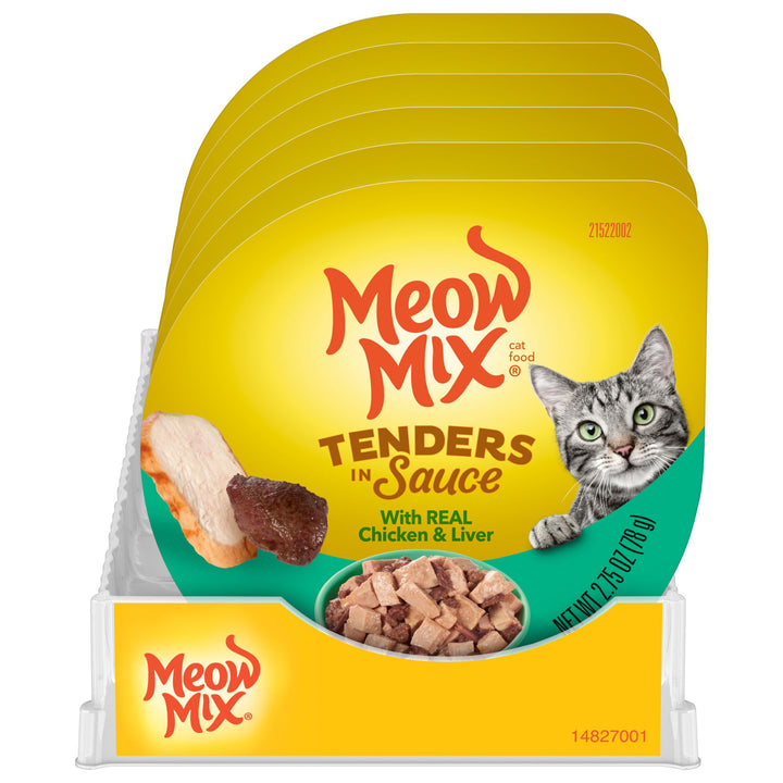Meow Mix Tender Favorites Chicken Liver-2.75 oz.-12/Case