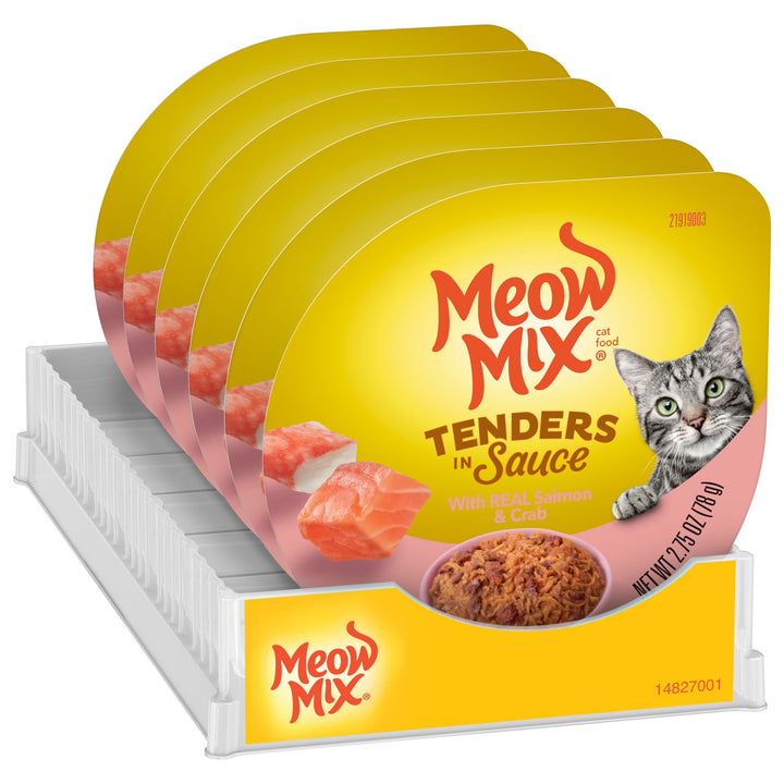 Meow Mix Tender Favorites Salmon & Crab-2.75 oz.-12/Case