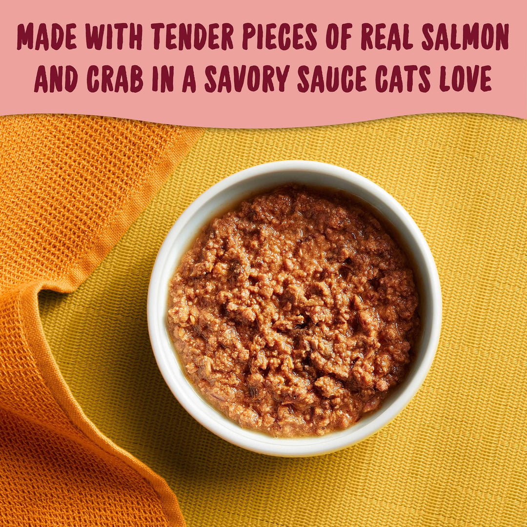 Meow Mix Tender Favorites Salmon & Crab-2.75 oz.-12/Case