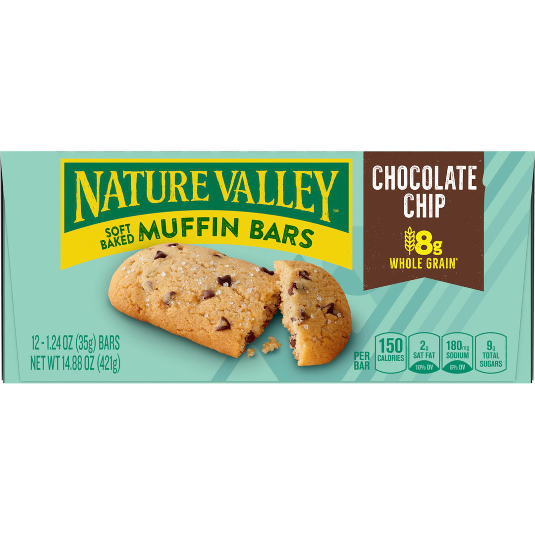 Nature Valley Soft-Baked Chocolate Chip Muffin Bars-1.24 oz.-12/Box-4/Case