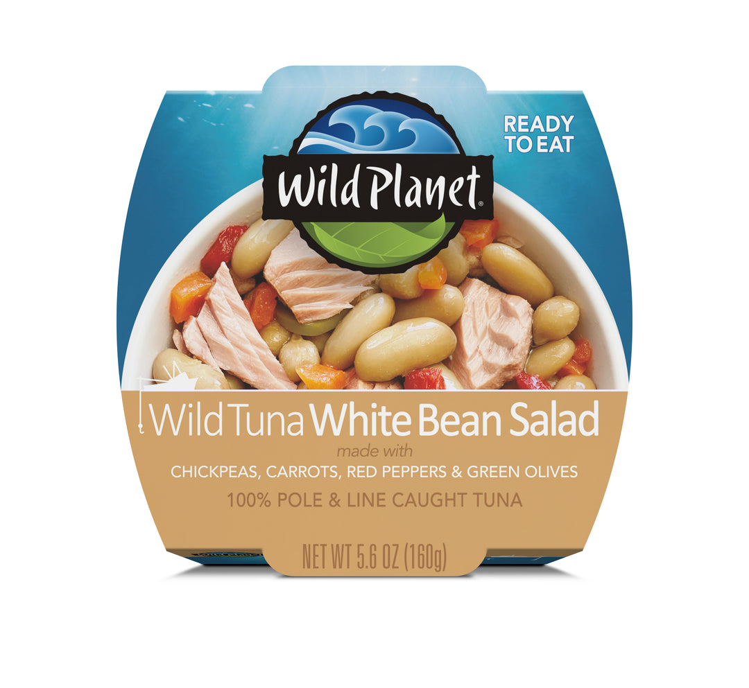 Wild Planet Foods Ready-To-Eat Wild Tuna White Bean Salad-5.6 oz.-12/Case