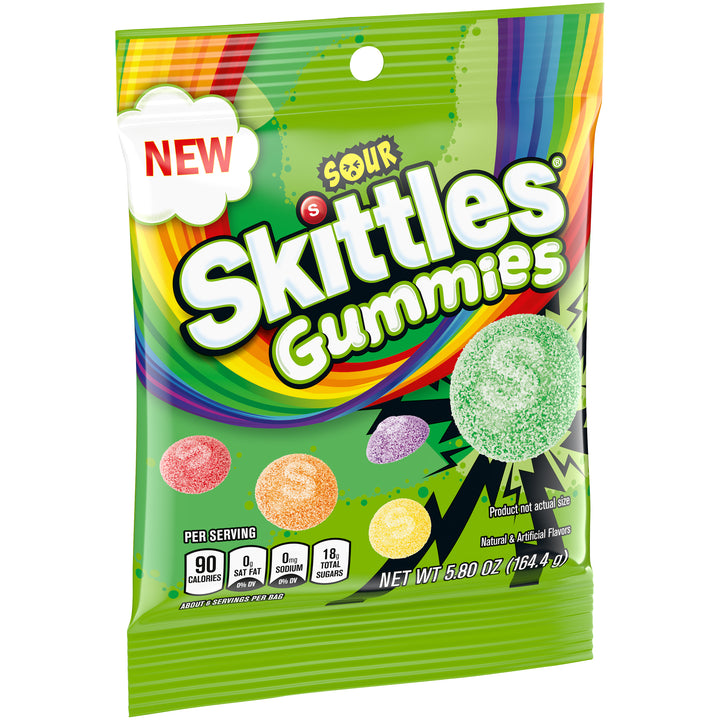 Skittles Sour Pack Gummies-5.8 oz.-12/Case