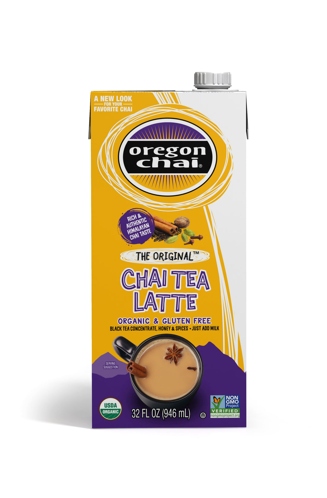 Oregon Chai The Original Chai Tea Latte-Aseptic Container-32 fl. oz.-12/Case
