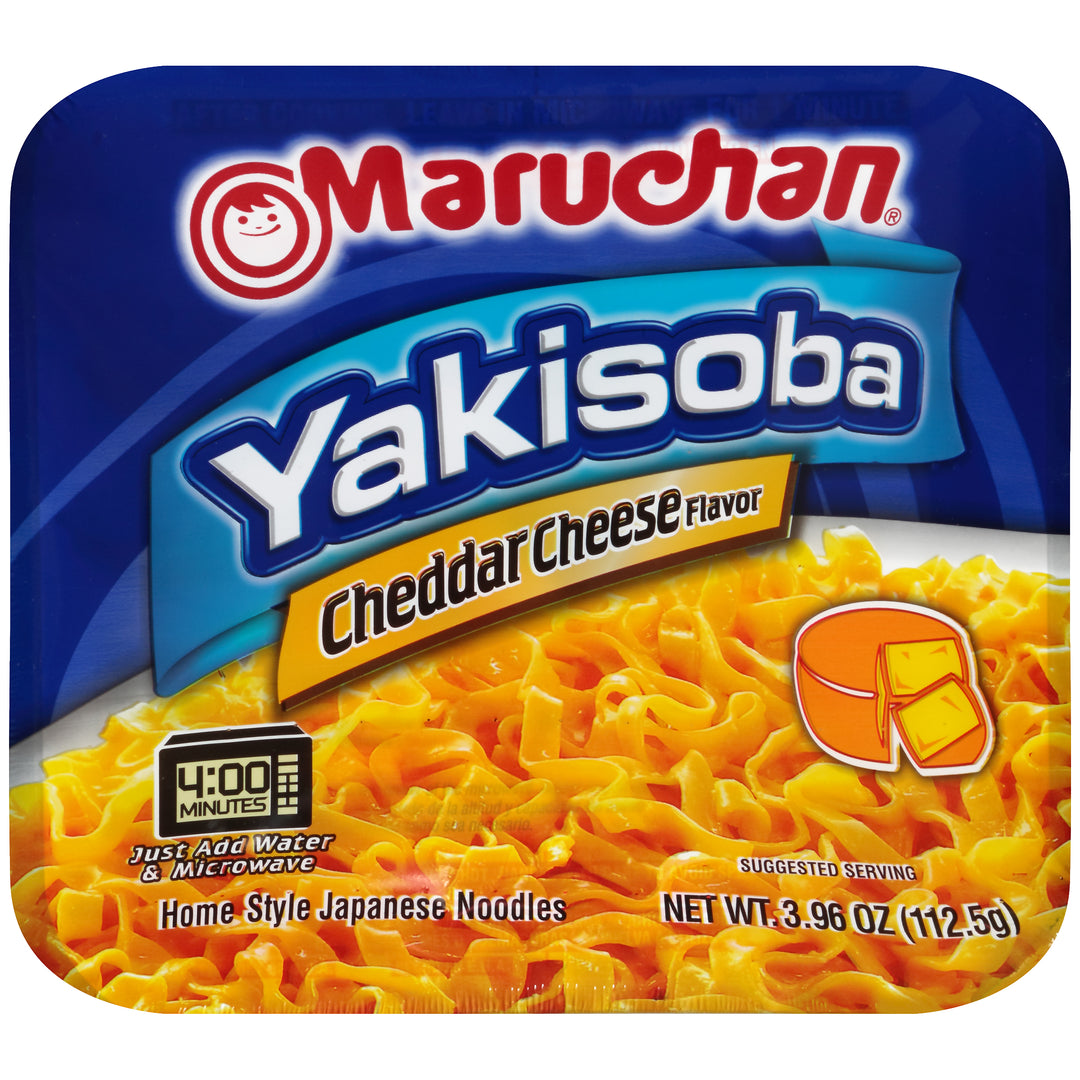 Maruchan Yakisoba Cheddar Cheese Flavored Home Style Japanese Noodles-3.96 oz.-8/Case