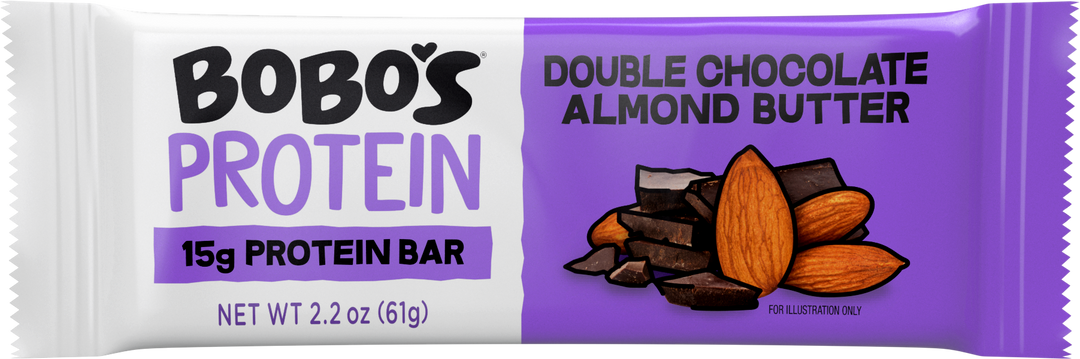 Bobo's Oat Bars Double Chocolate Almond Butter Protein Case-2.2 oz.-12/Box-6/Case