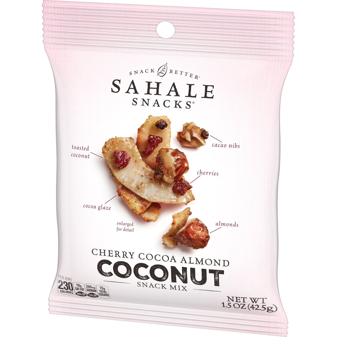 Sahale Cherry Cocoa Almond Coconut Snack Mix-1.5 oz.-18/Case