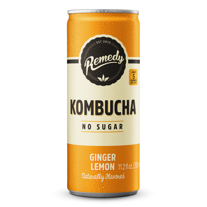 Remedy Kombucha Ginger Lemon-11 fl. oz.-12/Case