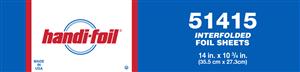 Hfa Handi-Foil 14in.  X 10.75in.  Foil Sheets-500 Count-6/Case