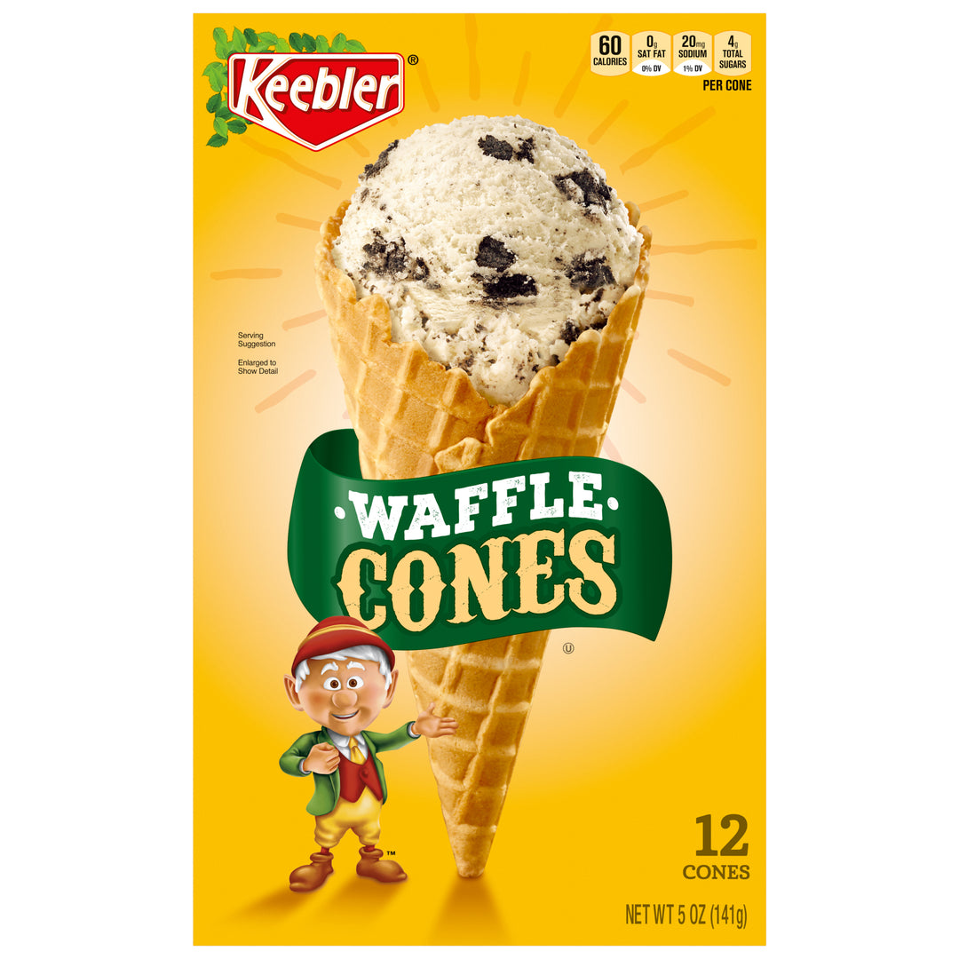 Kb-Ice Cream Cones 5Oz Waffle Cone-5 oz.-6/Case
