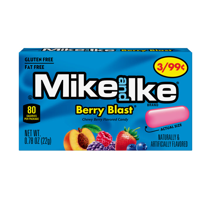 Mike & Ike Berry Blast-0.78 oz.-24/Box-16/Case