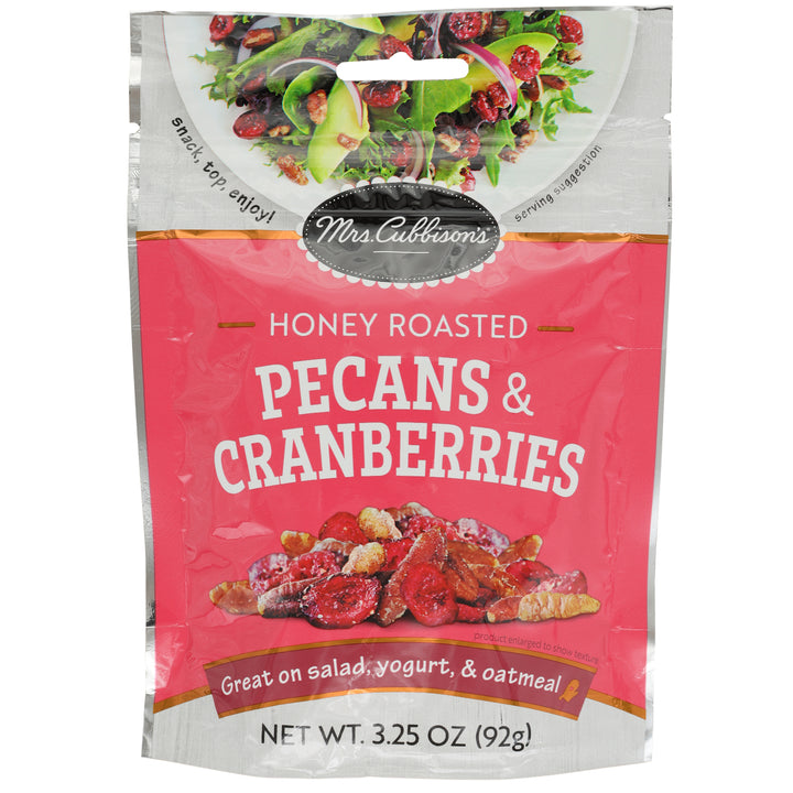Mrs. Cubbison's Honey Roasted Pecans & Dried Cranberries-3.25 oz.-9/Case