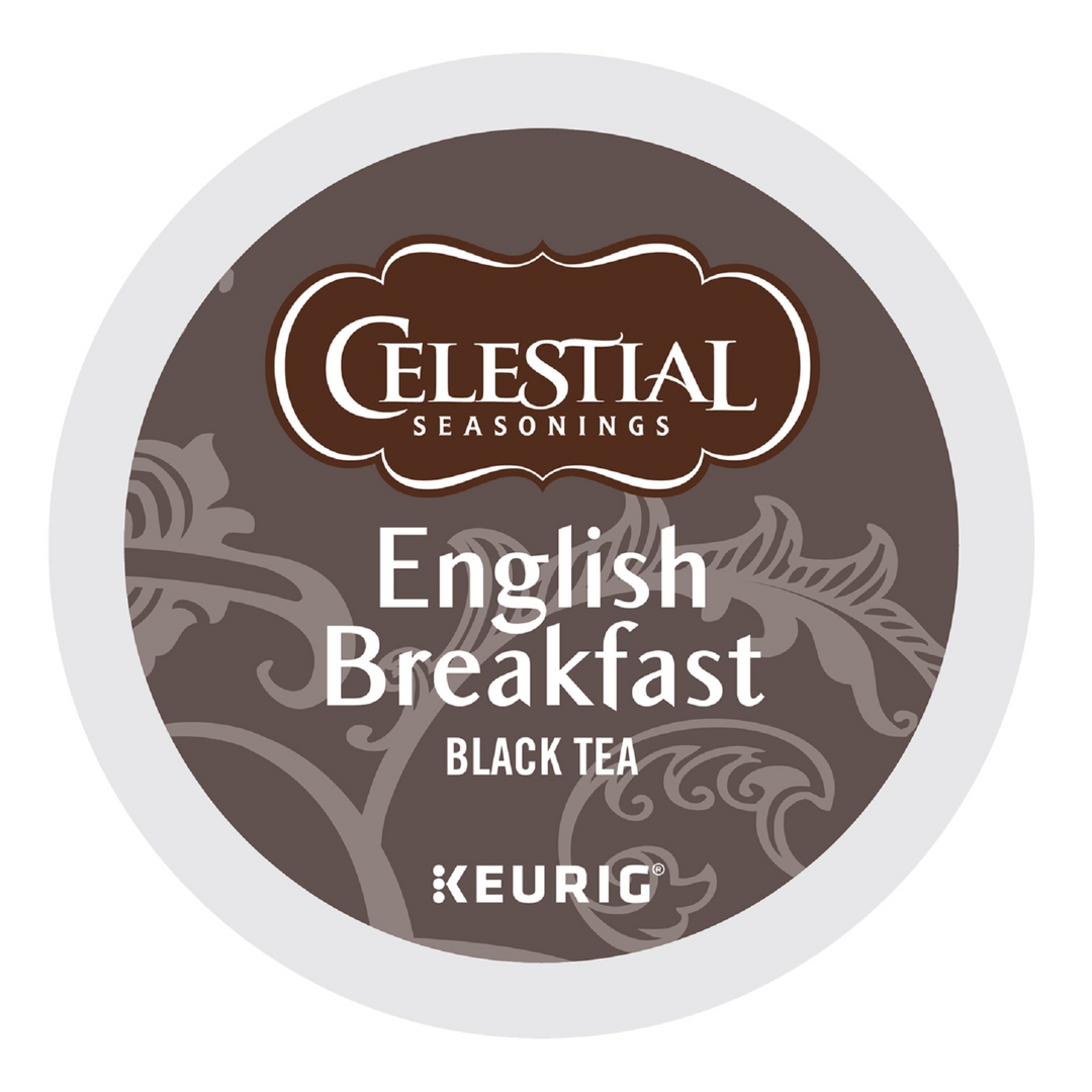 Celestial Seasonings Tea K-Cup Pod English Breakfast-24 Count-4/Case