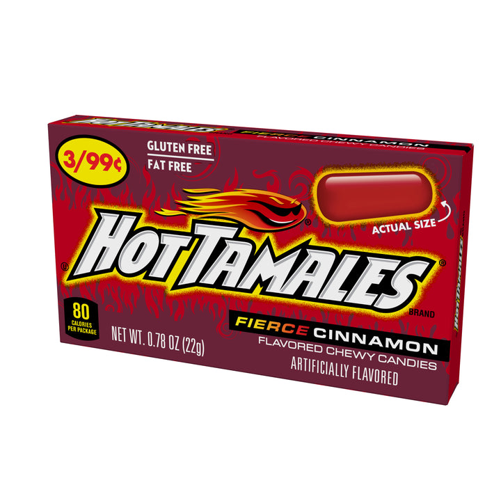 Hot Tamales Candy-0.78 oz.-24/Box-16/Case