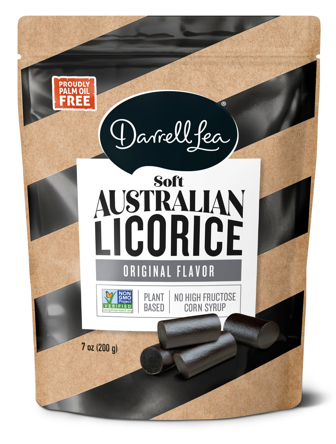 Darrell Lea Black Soft Licorice-7 oz.-8/Case