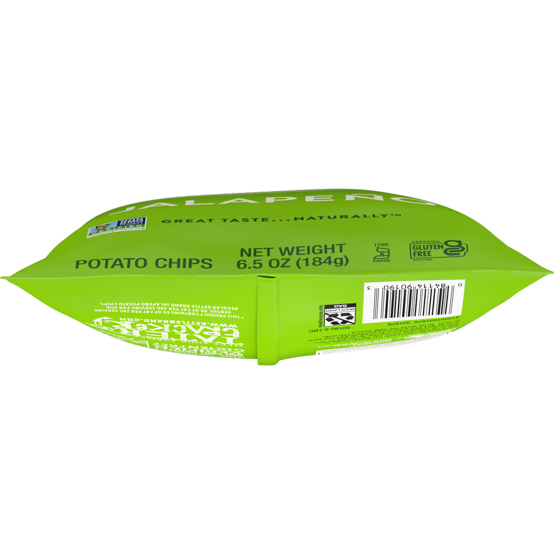 Kettle Foods Potato Chips-Air Fried Jalapeno Kettle Chips-6.5 oz.-12/Case