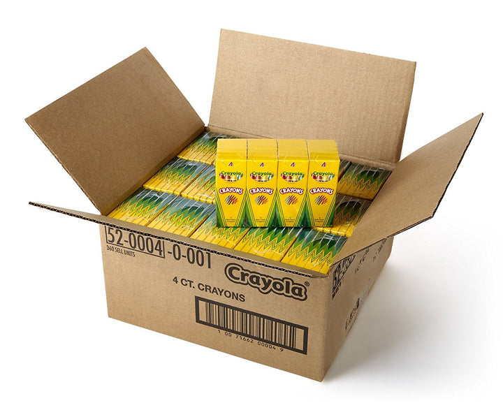 Crayola Crayon In Tuck Box-4 Count-24/Box-15/Case