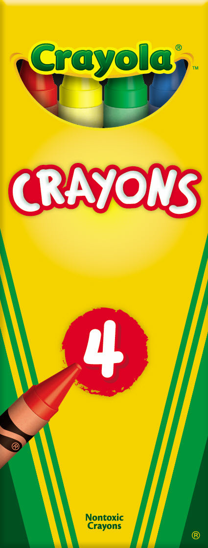 Crayola Crayon In Tuck Box-4 Count-24/Box-15/Case