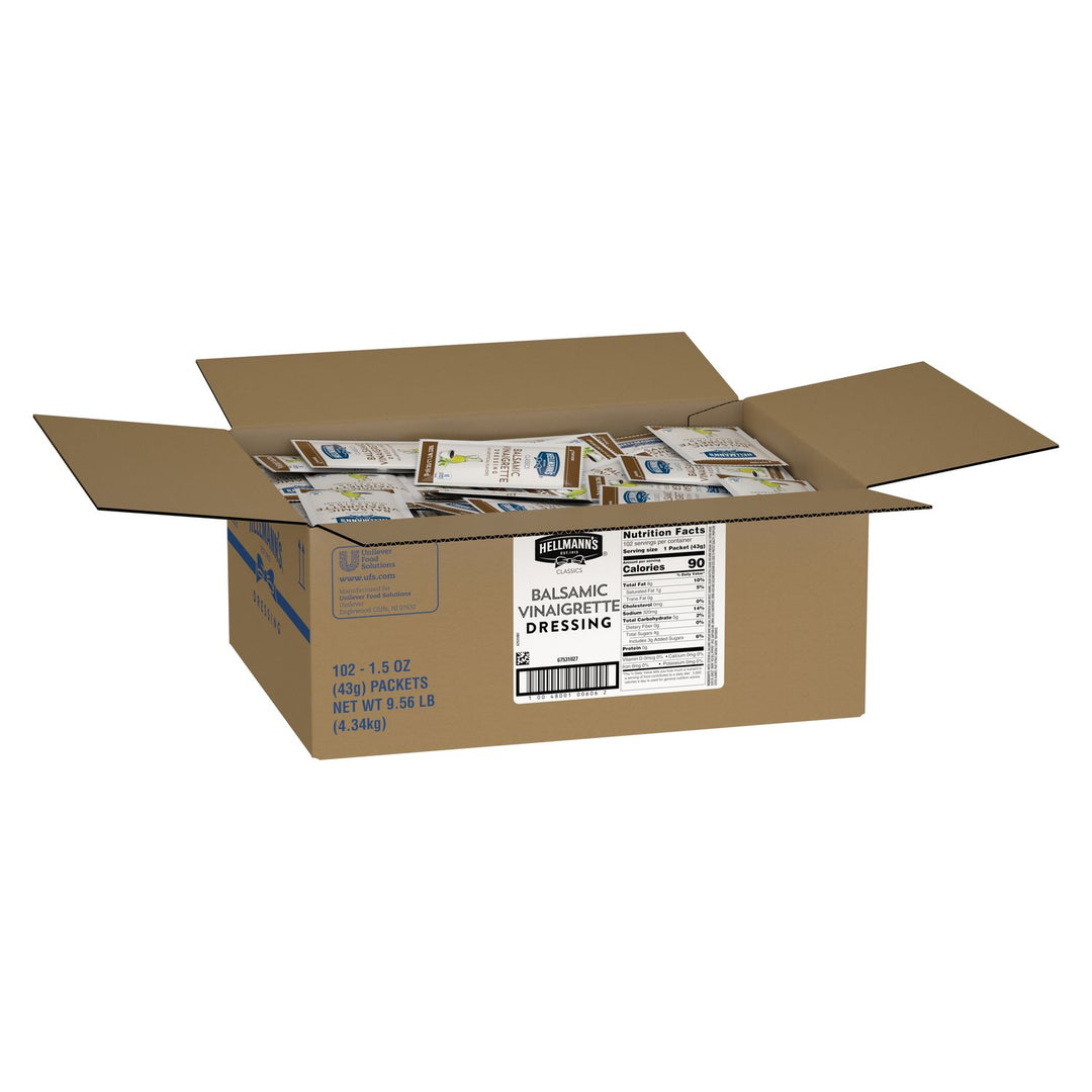 Hellmanns Classics Balsamic Portion Control Dressing Single Serve-1.5 oz.-102/Case